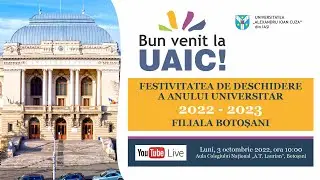 Festivitatea de deschidere a anului universitar 2022-2023 la Filiala Botoșani a UAIC