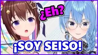 [Hololive] Suisei cambia su personalidad a seiso cuando esta con Sora【Sub Español】