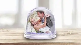 Glitzerkugel mit eigenem Foto!