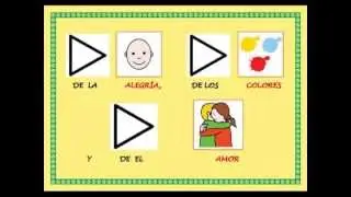 La primavera llegó. Pictogramas