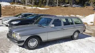 Mercedes-Benz W123 300TD  Winter trip to Bohinj lake