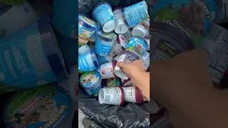 The trash can of ice cream going to waste. #711 #icecream #july #july4th