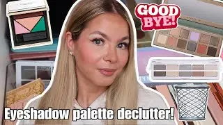 EYESHADOW PALETTE COLLECTION & DECLUTTER!!