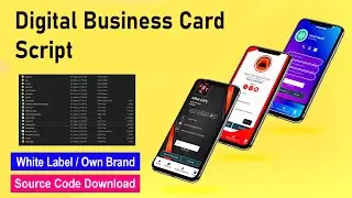 Digital Visiting Card source code latest PHP | Digital Business Card website source code