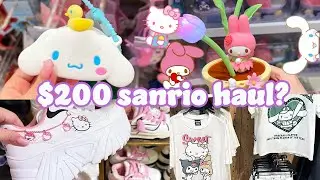 Shopping for Sanrio at Miniso and Bershka 💎 Unboxing my $200 haul