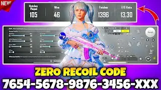 BGMI BEST 🔥 SENSITIVITY SETTINGS | BGMI SENSITIVITY CODE TODAY | BGMI ZERO RECOIL SENSITIVITY CODE
