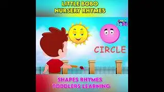 Shapes Rhymes - Toddlers Learning | Little BoBo Nursery and Kids Songs | FlickBox  #shorts