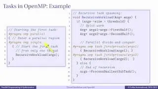 Episode 4.6 - Fork-Join Model. OpenMP Tasks