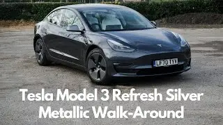 2021 Tesla Model 3 Midnight Silver Metallic Walk-Around