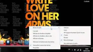 How to add an Adress in Windows TaskBar