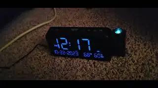 OnLyee Projection Alarm Clock Review | Dual Alarms, USB-C, Temperature & Humidity Display