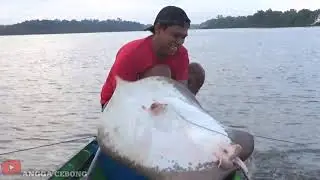 pancing tehnik tradisional, membentang sungai puluhan mata kail dan umpan bsar. hsil jgn di ragukan.