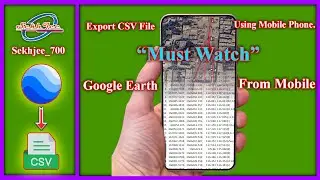 how to export a CSV file through Google Earth via mobile phone. #trading #kmlfile #csv