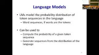 11-785 Spring 23 Lecture 17: Language Models and Sequence to Sequence Prediction