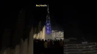 Singing fountain Burj Khalifa Dubai #india #asia #china #russia