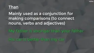 5-minute English Lessons - When to use then or than