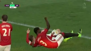 Wayne Rooney bicycle kick (Manchester United vs Arsenal) FIFA 17