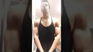 Locker room flex, getting back in shape after vacation