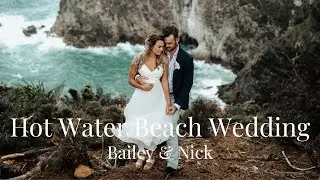 Bailey & Nick - Hot Water Beach Wedding Highlights // New Zealand Wedding