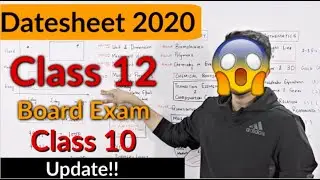 Class 12 Board Exam |🔥 Date sheet released | 2020