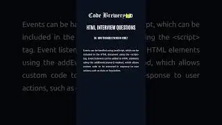 50. How to handle events in HTML?