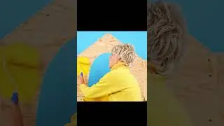 Granny's painting her new house