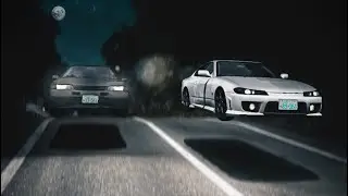 Racing Shinigami Rin Hojo In His Nissan Skyline R32 At Hakone Downhill Initial D 8 English #54