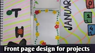 Front page design for projects || front border page design ideas || #school_project #frontpagedesign