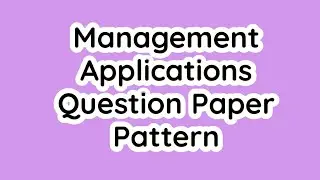 Management Applications Paper Pattern-TYBAF 