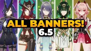 ALL NEW GENSHIN 6.5 BANNERS (WHICH YOU SHOULD PICK?!) | Genshin Banner, Banner Genshin Impact