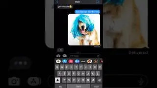 COLORING MY HAIR BLUE PRANK #shorts