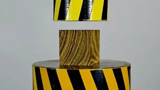 HYDRAULIC PRESS VS HARDEST WOOD, IRON WOOD