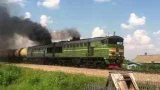 2ТЭ10У вваливает на подъёме