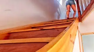 The Best Cheap Staircase Made from Simple Materials | Building House ►7