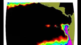 Sea surface temperature of cool La Niña in April-May 2017