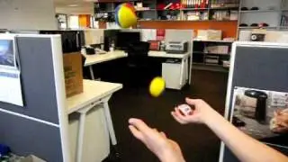 Slow motion juggling