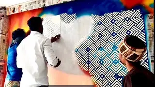 Wall Painting Design Ideas Bedroom loving room texture Design // Wall Art idea