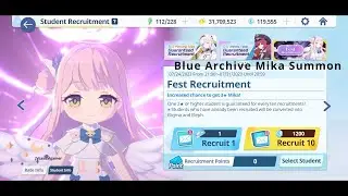 Blue Archive Mika summon f2p