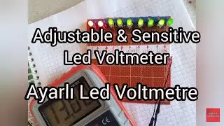 Tl431 Ayarlı ve Hassas Led Voltmetre Adjustable and Sensitive Led Voltmeter