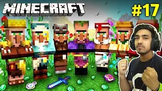 FINALLY VILLAGERS CAME IN MY CASTLE | MINECRAFT GAMEPLAY #17