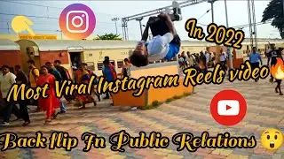 Backflip Instagram Public reaction cute girls😘||#Maksud 01