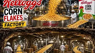 Inside a Corn Flakes Factory! 🏭 | From Corn to Crunchy Golden Flakes 😍🥣Ever wondered how it's made 