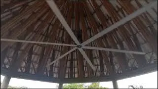 HUGE Industrial Ceiling Fan at a Restaurant