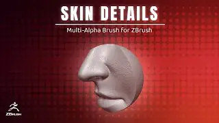 Skin Details - Human Skin Textures Multi-Alpha Brush for ZBrush 2022
