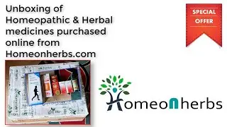 🛒 Unboxing of Homeopathic & Herbal medicine purchased from Homeonherbs