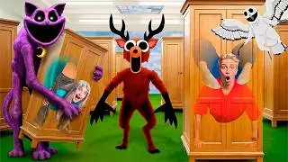 CAMOUFLAGE HIDE AND SEEK IN CLOSETS AND UNDER BEDS WITH KPOP DEMON HUNTERS!!!