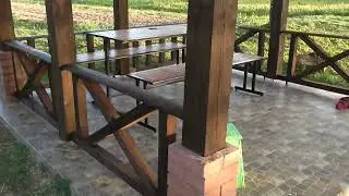 8го мая закончили беседку .как получилось