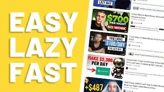 What’s Missing? Easy, Lazy, Fast Money Online - You Can't Have ALL 3