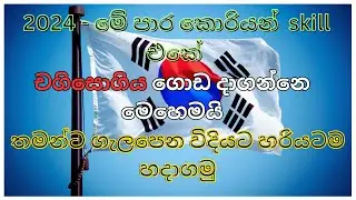 Korean skill test චගිසොගිය මෙන්න මෙහෙම හදාගන්න | Korean skill test 2024