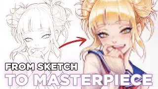 From Sketch To Marker Masterpiece in TWO MINUTES - Himiko Toga